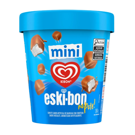 Sorvete Kibon Eskibon Mini Bombom Pote 184g