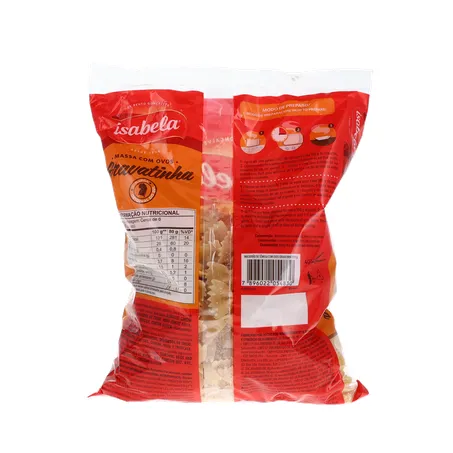 MASSA ISABELA C/OVOS GRAVATINHA 500G 360-2