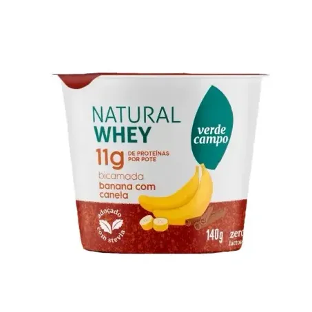 Iogurte whey banana/canela verde campo 140g