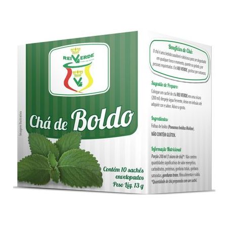 Cha rei verde boldo 10sc