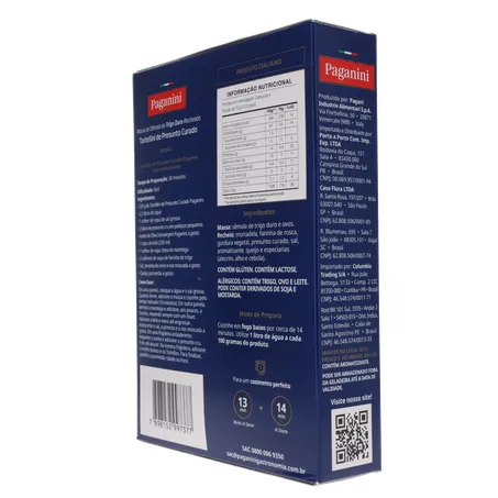 Massa Tortellini Paganini Presunto Curado Caixa 250gr 360-23
