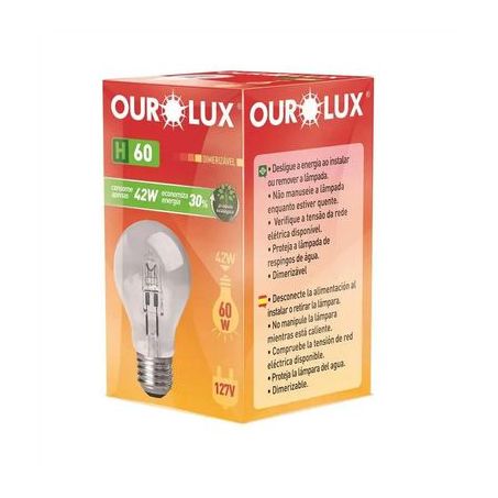 Lâmpada Ourolux halógena 42W 127V