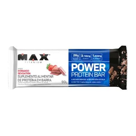 POWER PROTEIN BAR MAX TIT 90G MORANGO