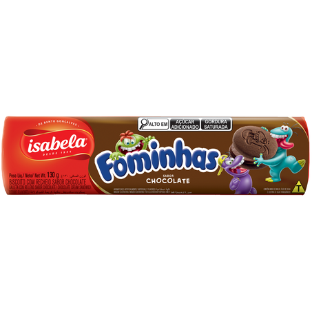 BISC ISABELA FOMINHAS CHOCOLATE 130G