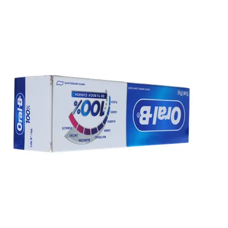 Creme Dental Oral-B 100% Com Flúor Menta Refrescante 70g 
  360-13
