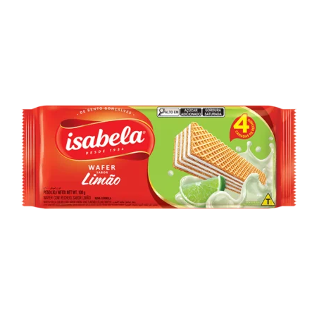 WAFER ISABELA LIMÃO 100G