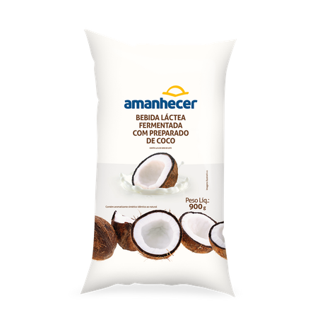 Bebida láctea fermentada amanhecer coco pacote 900g