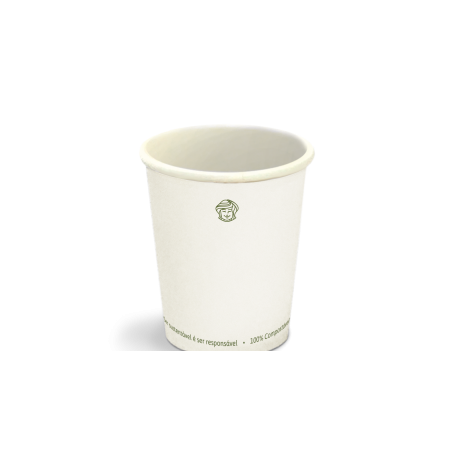 Copo de papel branco c/50 240ml