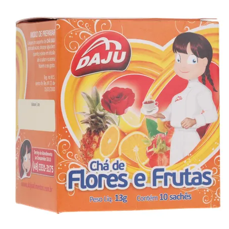Cha daju flores e frutas 10sc 360-16