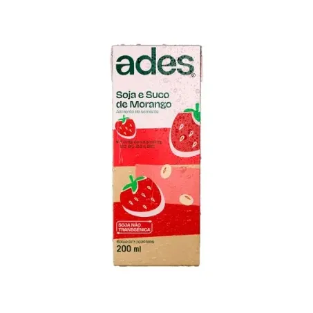 Suco Ades Morango Soja 200ML