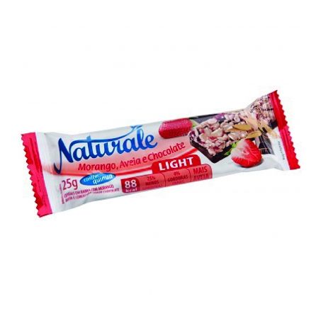 Barra cereal naturale light 25g morango avela e chocolate