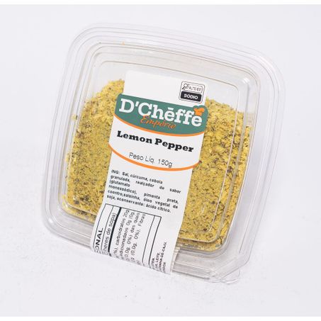 LEMON PEPPER D'CHEFFE EMPÓRIO POTE 150G