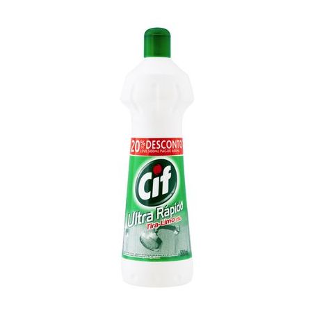 Tira limo cif ultra rapido/10 segundos 500ml c/cloro promo squeeze