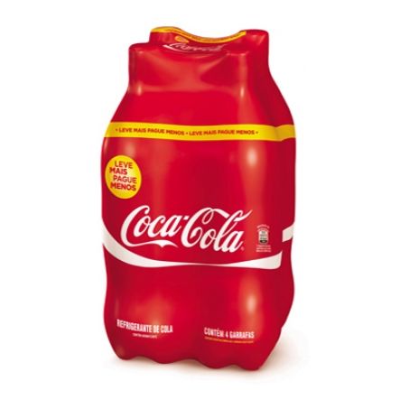 BEBIDA COCA COLA PET 2L C/4 LEVE MAIS PAGUE MENOS