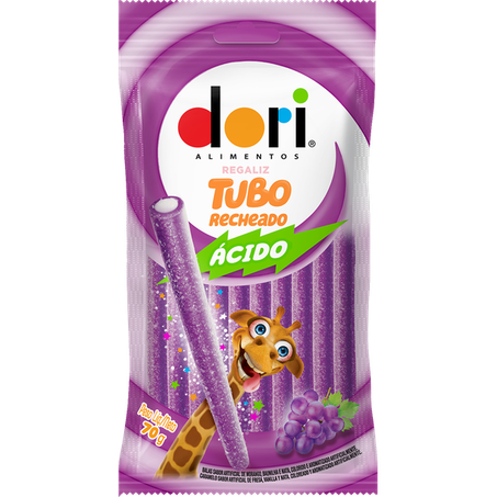 BALA DORI REGALIZ UVA ÁCIDA TUBO 70G
