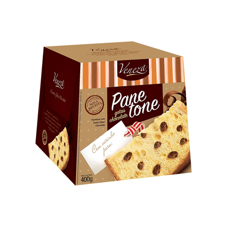 Panettone Veneza Luxo Gotas de Chocolate 400G