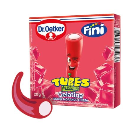 GELATINA FINI SABOR MORANGO AZEDINHO DR OETKER 20G