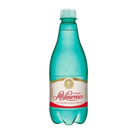 Água mineral são lourenço com gás pet 510ml