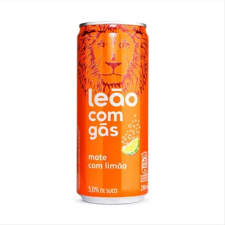 Chá matte leão limão com gás lata 290ml