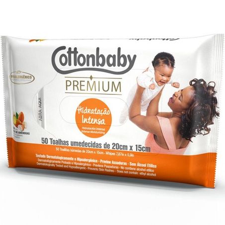 TOALHA UMED. COTTONBABY HID.INT. C/50UN