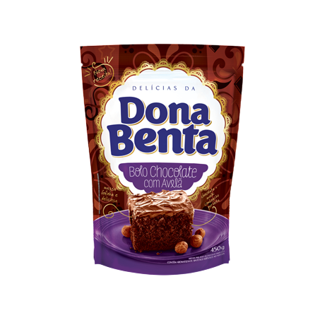 Mistura Para Bolo Dona Benta Chocolate com Avelã Pacote 450G