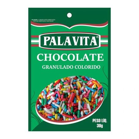Chocolate Granulado Colorido Palavita 30g