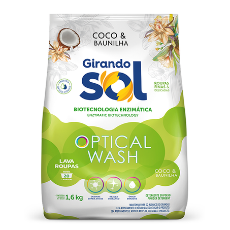 SABÃO PÓ GIRANDO SOL COCO & BAUNILHA SC 1,6KG