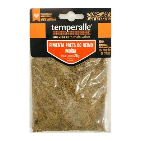 Tempero Temperalle pimenta preta moída 10g