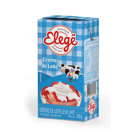 CREME DE LEITE ELEGÊ LEVE TP 200G