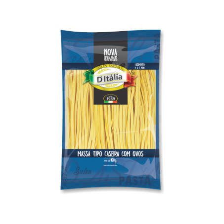 Massa caseira ditalia fettuccine n3 400g