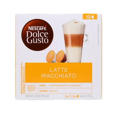 CAFÉ EM CÁPSULAS DOLCE GUSTO LATTE MACCHIATO COM 10 UNIDADES 360-0