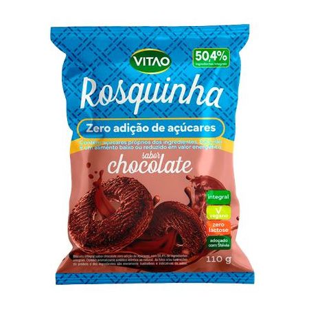 ROSQUINHA INTEG ZERO CHOCOLATE 110G - VITAO