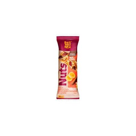 Barra nuts bar castanha, amendoim, banana e canela 25g