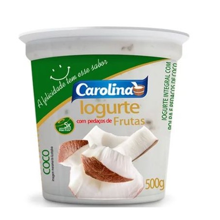 Iogurte Carolina Pedaço Frutas Coco 450ml