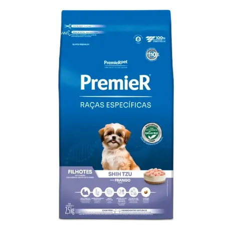 Ração Premier Raças Específicas Shih Tzu Filhotes Frango 2,5Kg
