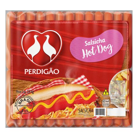 Salsicha hot-dog perdigão 2,8kg