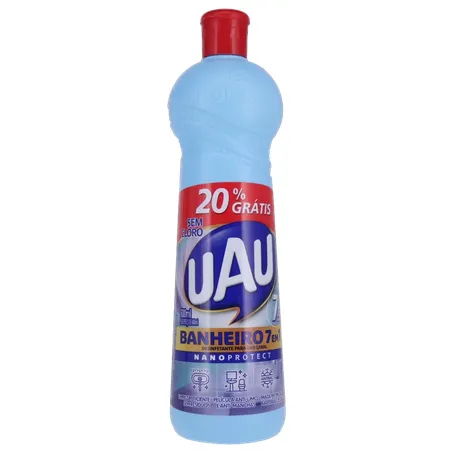 Limpador uau banheiro 7 em 1 squeeze 500ml (20% grátis) 360-35