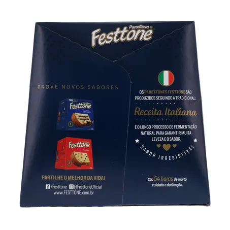 Panettone Duplo Chocolate Festtone 400G 360-9
