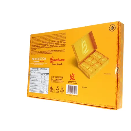 Biscoito Chocolate ao Leite Bridgerton Bauducco Ch 360-22
