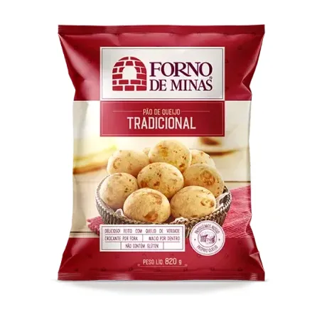 PÃO DE QUEIJO TRADICIONAL FORNO DE MINAS 820G