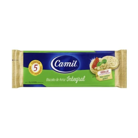 Biscoito Camil Arroz Integral Original 90G