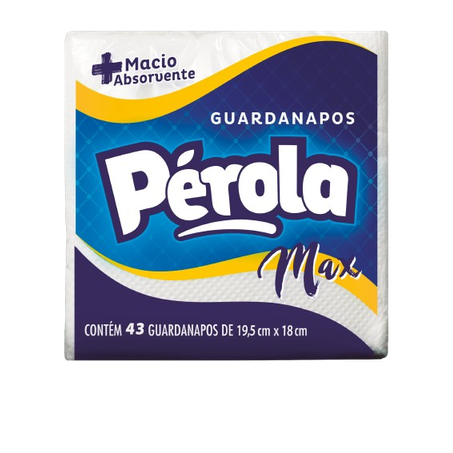 Guardanapo perola max c/43 folhas