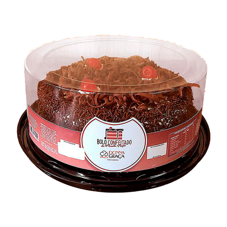 Bolo Confeitado Donna Graça Congelado Floresta Negra 600g
