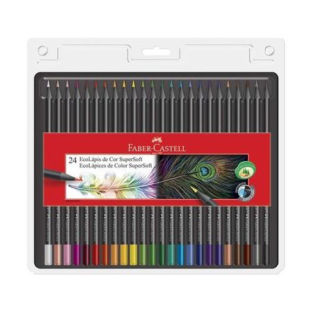 LAPIS DE COR FABER CASTELL 24 COR SUPERSOFT