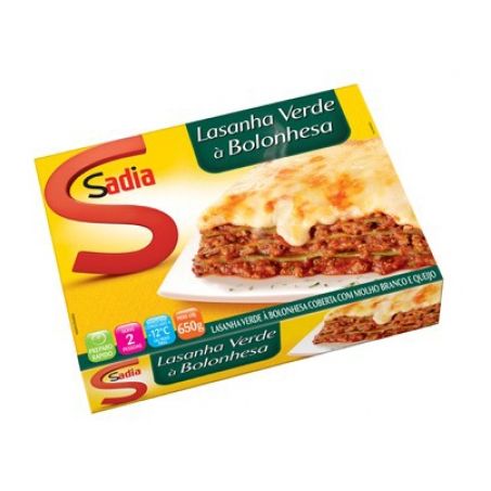 LASANHA VERDE SADIA A BOLONHES 650G