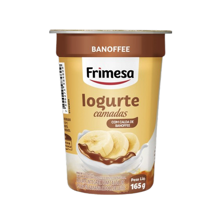 IOGURTE FRIMESA CAMADAS COM CALDA DE BANOFFE POTE 165G