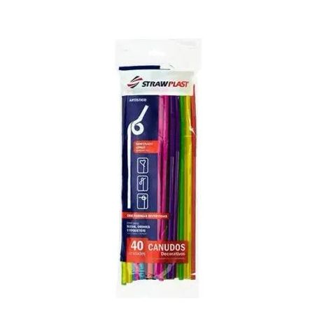 CANUDO STRAWPLAST FLEXIVEL C/40