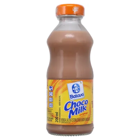 Bebida Láctea Esterilizada Batavo Sabor Chocolate Garrafa 200ml 360-34