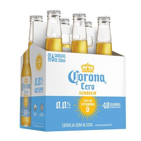 CERVEJA CORONA CERO SUNBREW 330ML C/6UND