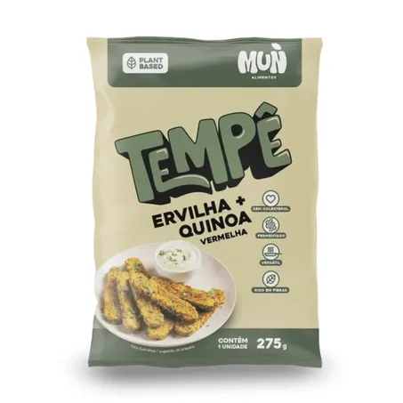 TEMPE ERVILHA COM QUINOA VERMELHA 275G - MUN